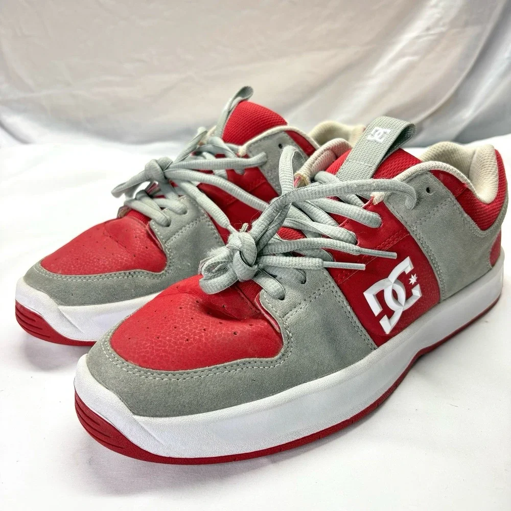 DC Lynx Zero Men's Skateboarding Shoes Size US 12 Red White Gray